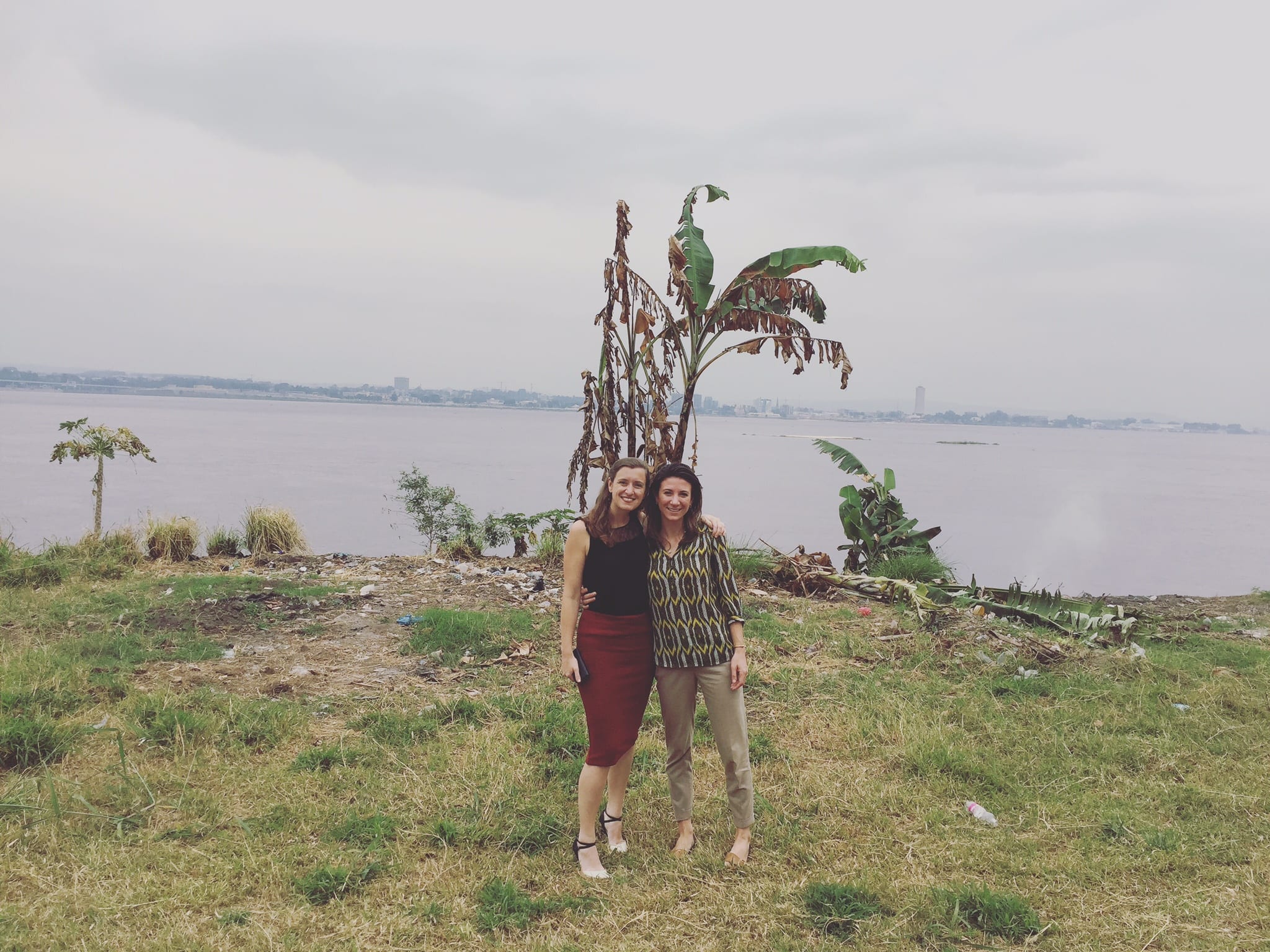 Liz Corbishley and Simone in Kinshasa, Democratic Republic of Congo