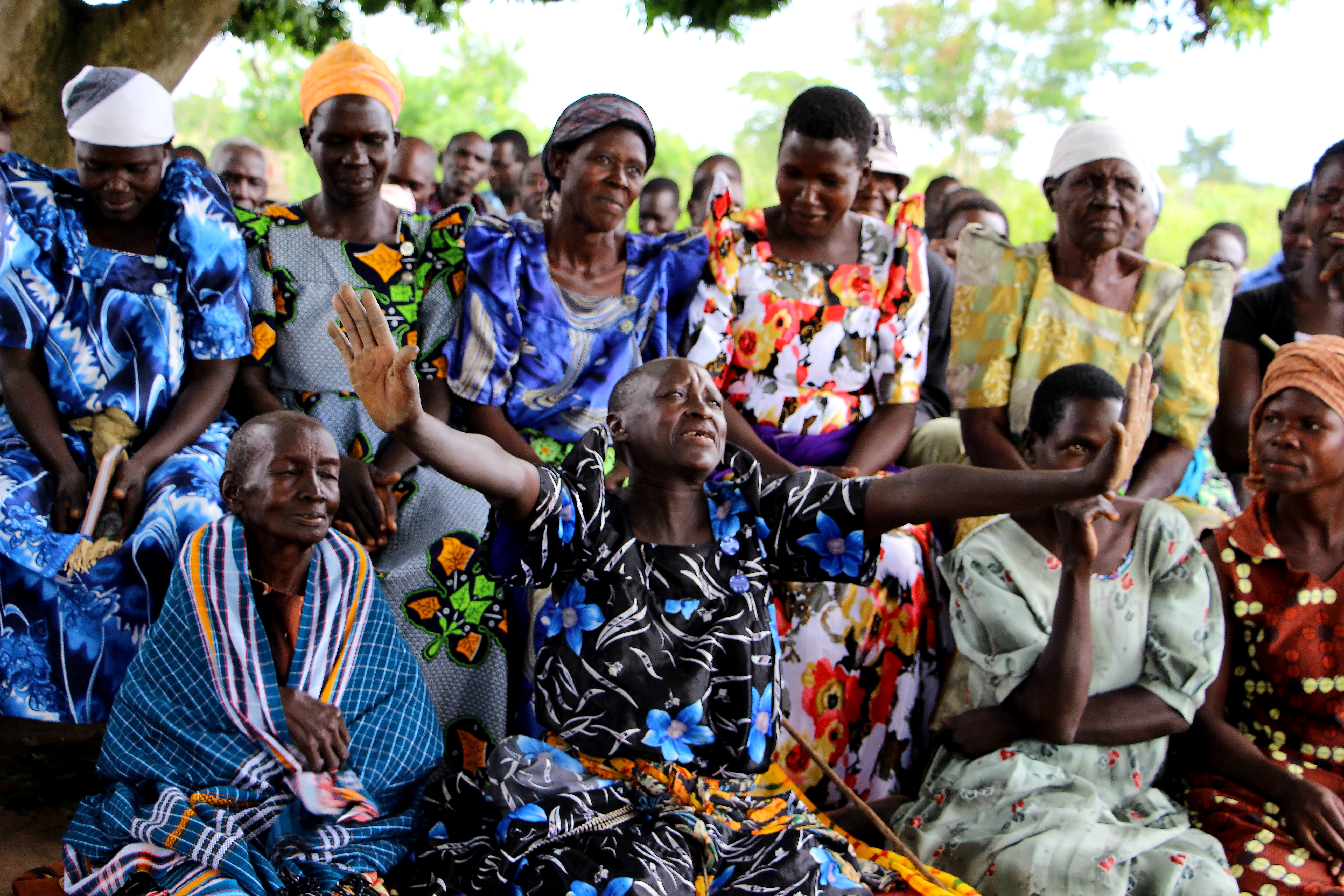 Group of older African women