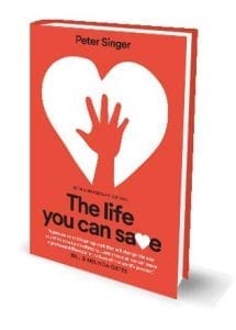 A photo of a book cover for The Life You Can Save.